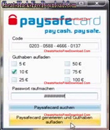 Free paysafecard pin codes list